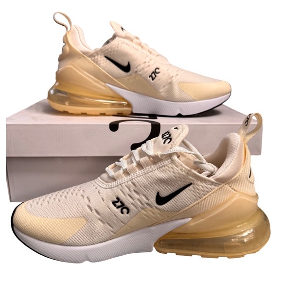 Nike Air Max 270 Women's Running Shoes‎ Sail Black Coconut Milk Sneakers - Picture 3 of 8